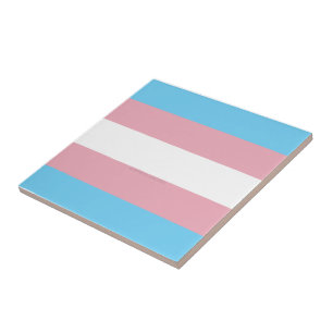 SlipperyJoe's transgender trotsky-vlag zichtbaarhe Tegeltje