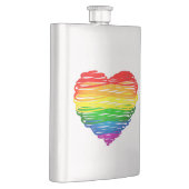 SlipperyJoe's trots gekrabbeld hart vorm tekening Flacon (Rechts)