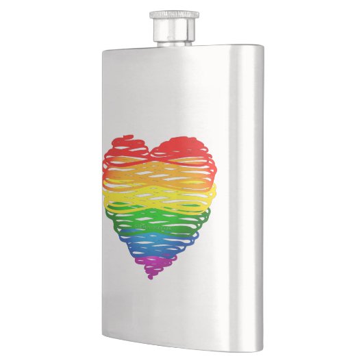 SlipperyJoe's trots gekrabbeld hart vorm tekening Flacon (Links)