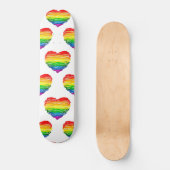 SlipperyJoe's trots gekrabbeld hart vorm tekening Persoonlijk Skateboard (Voorkant)