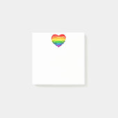 SlipperyJoe's trots gekrabbeld hart vorm tekening Post-it® Notes (Voorkant)