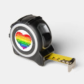 SlipperyJoe's trots gekrabbeld hart vorm tekening Rolmaat (Hoek)