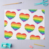 SlipperyJoe's trots gekrabbeld hart vorm tekening Tissuepapier (Craft)