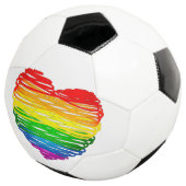 SlipperyJoe's trots gekrabbeld hart vorm tekening Voetbal (Drie kwart)