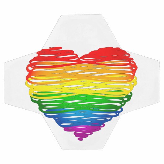 SlipperyJoe's trots gekrabbeld hart vorm tekening Voetbal (Enkel)