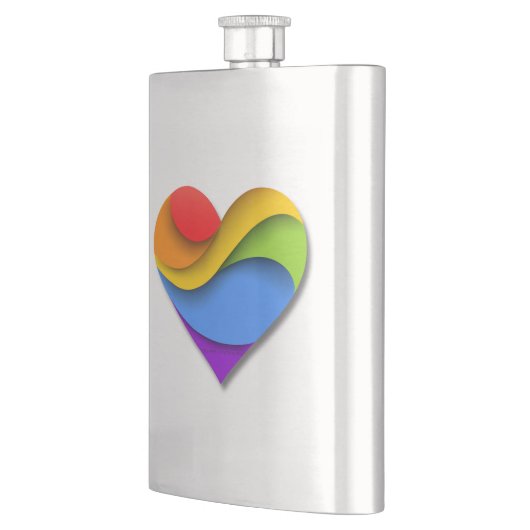 SlipperyJoe's trots hart kromt vorm 3-D drie-d Flacon (Links)
