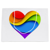 SlipperyJoe's trots hart kromt vorm 3-D drie-d Groot Cadeauzakje (Voorkant)