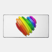 SlipperyJoe's trots hartvorm meerdere horizontaal Bureaumat (Voorkant)