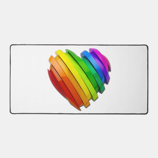 SlipperyJoe's trots hartvorm meerdere horizontaal Bureaumat (Voorkant)