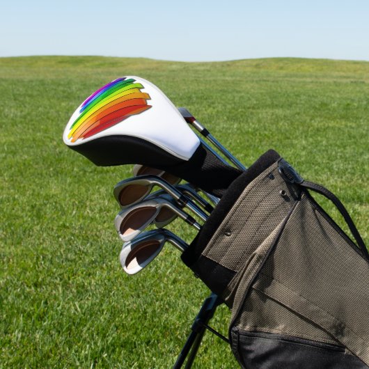 SlipperyJoe's trots hartvorm meerdere horizontaal Golfheadcover (Insitu)