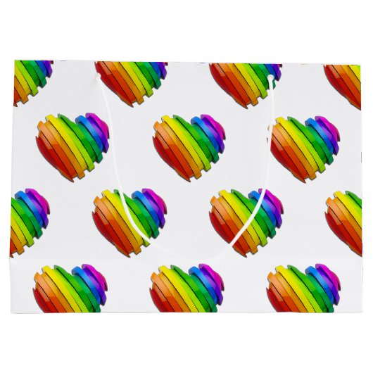 SlipperyJoe's trots hartvorm meerdere horizontaal Groot Cadeauzakje (Achterkant)