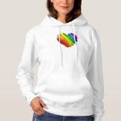 SlipperyJoe's trots hartvorm meerdere horizontaal Hoodie (Voorkant)