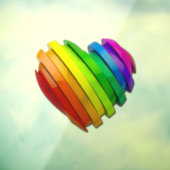 SlipperyJoe's trots hartvorm meerdere horizontaal Raamsticker (Vel 3)