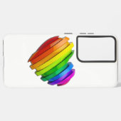 SlipperyJoe's trots hartvorm meerdere horizontaal Samsung Galaxy Hoesje (Linkerkant)