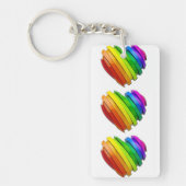 SlipperyJoe's trots hartvorm meerdere horizontaal Sleutelhanger (Voorkant)