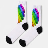 SlipperyJoe's trots hartvorm meerdere horizontaal Sokken (Links)