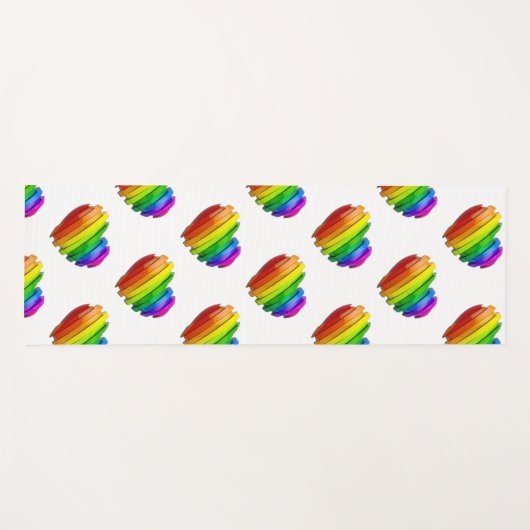 SlipperyJoe's trots hartvorm meerdere horizontaal Yogamat (Voorkant (horizontaal))