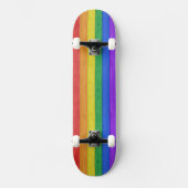 SlipperyJoe's trots houten vlag horizontale regenb Persoonlijk Skateboard (Voorkant)