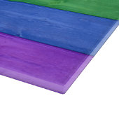 SlipperyJoe's trots houten vlag horizontale regenb Snijplank (Hoek)