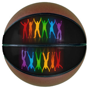 SlipperyJoe's trots mensen handen silhouet kleurri Basketbal