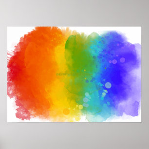 SlipperyJoe's trots trots regenboog kleuren trots Poster