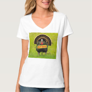 SlipperyJoe's trotse kalkoen eet ham rode lel hang T-shirt
