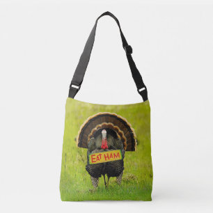 SlipperyJoe's trotse kalkoen eet ham rood kwab han Crossbody Tas