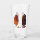 SlipperyJoe's twee dadels verschrompelde gerimpeld Glas (Achterkant)