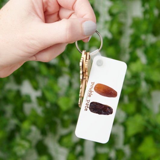 SlipperyJoe's twee dadels verschrompelde gerimpeld Sleutelhanger (Hand)