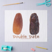 SlipperyJoe's twee dadels verschrompelde gerimpeld Tissuepapier (Craft)