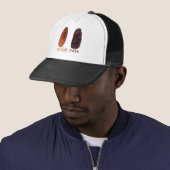 SlipperyJoe's twee dadels verschrompelde gerimpeld Trucker Pet (In situ)