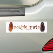 SlipperyJoe's twee Dates dubbeldate grappig Bumpersticker (Op auto)