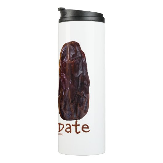 SlipperyJoe's twee Dates dubbeldate grappig Thermosbeker (Geroteerd rechts)