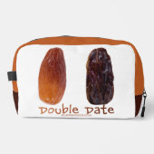 SlipperyJoe's twee Dates dubbeldate grappig Toilettasje (Voorkant)