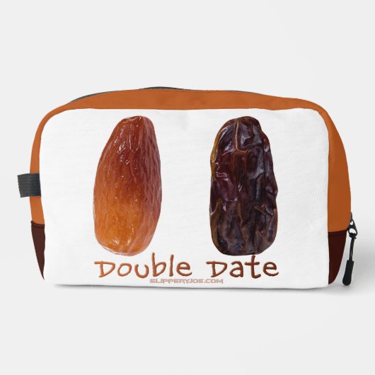SlipperyJoe's twee Dates dubbeldate grappig Toilettasje (Voorkant)