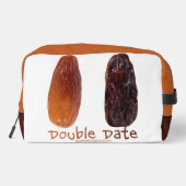 SlipperyJoe's twee Dates dubbeldate grappig Toilettasje (Achterkant)