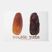 SlipperyJoe's twee datums verschrompelde gerimpeld Deurmat (Voorkant)