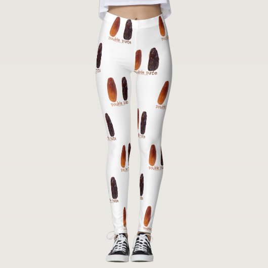 SlipperyJoe's twee datums verschrompelde gerimpeld Leggings (Voorkant)