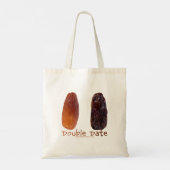 SlipperyJoe's twee datums verschrompelde gerimpeld Tote Bag (Achterkant)