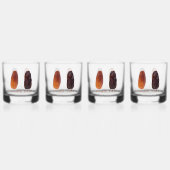 SlipperyJoe's twee datums verschrompelde gerimpeld Whisky Glas (Achterkant)