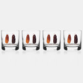 SlipperyJoe's twee datums verschrompelde gerimpeld Whisky Glas (Voorkant)