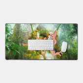 SlipperyJoe's twee harige mannen kussen harten car Bureaumat (Keyboard & Muis)