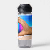 SlipperyJoe's twee hartelijke handen interraciale  Waterfles (Achterkant)