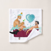 SlipperyJoe's twee homoseksuele mannen houden van Bad Handdoek (Wasdoekje)