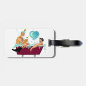 SlipperyJoe's twee homoseksuele mannen houden van  Bagagelabel (Achterkant horizontaal)