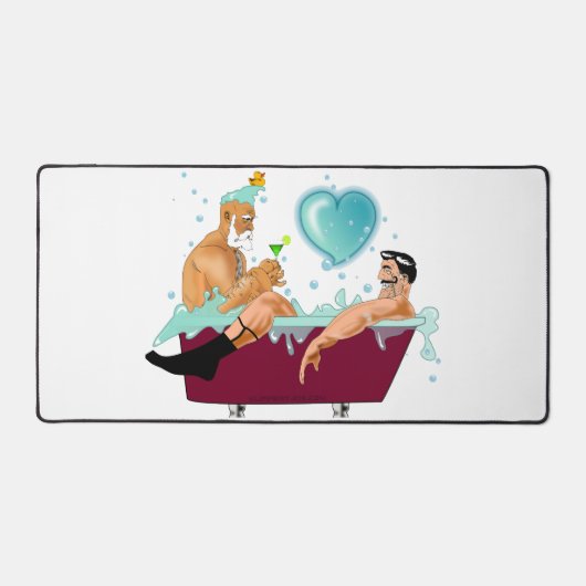 SlipperyJoe's twee homoseksuele mannen houden van  Bureaumat (Voorkant)
