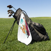 SlipperyJoe's twee homoseksuele mannen houden van  Golfhanddoek (Groen)