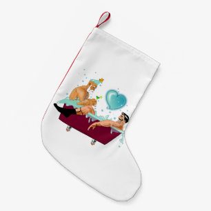 SlipperyJoe's twee homoseksuele mannen houden van  Kleine Kerstsok