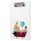 SlipperyJoe's twee homoseksuele mannen houden van Klembord (Links)