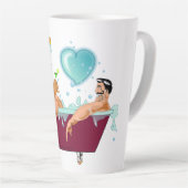 SlipperyJoe's twee homoseksuele mannen houden van  Latte Mok (Rechterhoek)